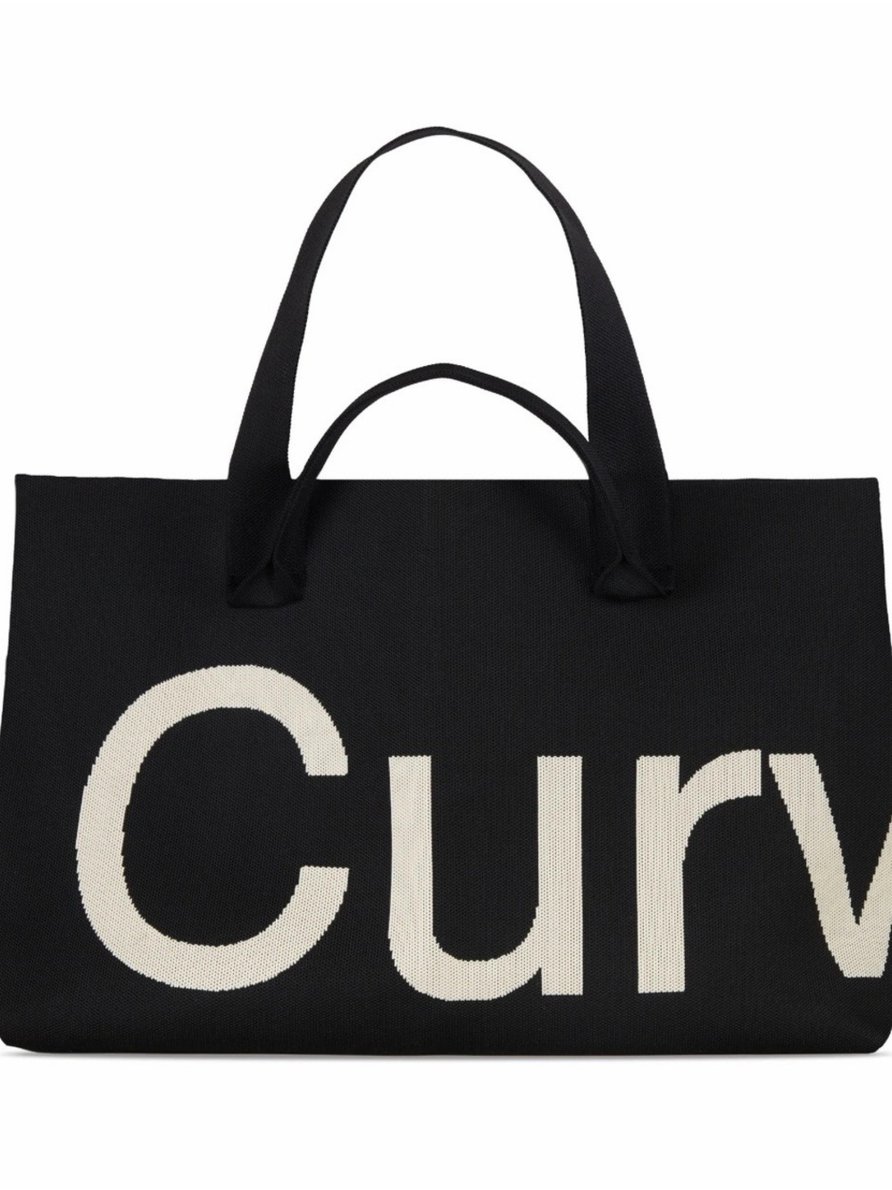 Sean Brown Curves Knit Tote in Black